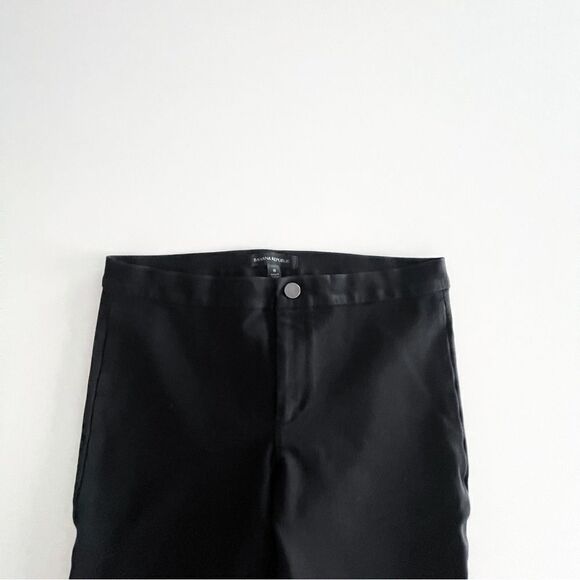 Banana Republic Ponte Legging Black Pants Women's 8 Stretch Zip Up - Picture 5 of 15